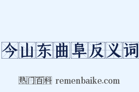 今山东曲阜反义词是什么意思的图片